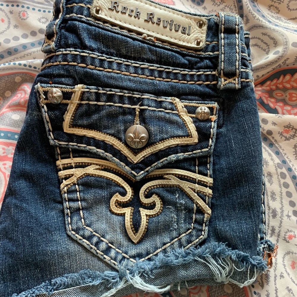 Rock revival Jean shorts